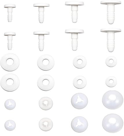 Zfseyuh 40 Sätze Puppen Gelenke,Gelenke für Häkeltiere Gelenke für Amigurumi Teddybären 15mm Bis 30mm DIY Plüschtier Zubehör für Puppen Häkeltier Bastelzubehör