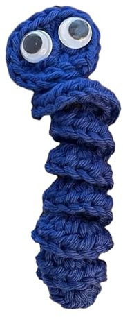 Limtula Handgefertigter Häkel-Wurm, Valentinstagsgeschenk, Stressabbau, emotionale Unterstützung, Geschenk, gestrickter Wurm für jeden Anlass, Sorgenwurm, Geschenk