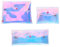 Lot de 3 Trousses de Maquillage holographiques à Paillettes Transparentes pour pièces de Monnaie, Pochette de Voyage holographique, Sac à Cartes Transparent, Petite Trousse de Toilette pour