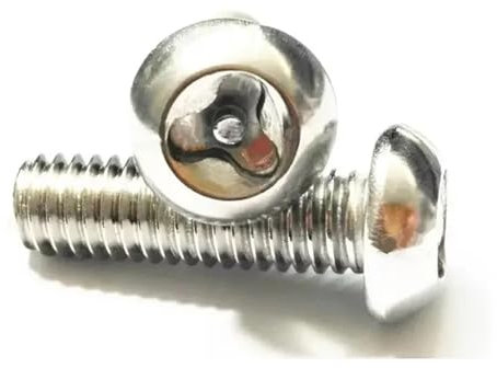 XIOKLM 304 Edelstahl Y-förmige Schraube, dreieckiger Bolzen mit Pankopf, Diebstahlsicherung Nadelschraube M3-M6-10/Stück (Color : 10Pcs, Size : M6x16)