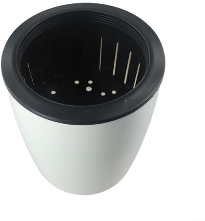 CWOQOCW Selbstbewässernder Kunststoff-Blumentopf, Porzellanimitat, Lazy Flower Pot (XXL)