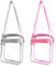 TYXHXTF 2 Pcs Transparente Tasche, Crossbody Schultertasche, Damen Durchsichtig Umhängetasche Klein, Wasserdichte Stylisch Sling Bag, mit Verstellbarem Abnehmbarem Gurt (Grau+Rosa)