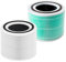 LeadCon 2 Pack 300s Filter Compatible with LEVOIT Core 300 and Core 300S VortexAir Air Purifier, Core 300-RF, 3-in-1 H13 True HEPA, Activated Carbon Filtration System White and Green