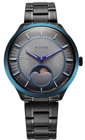 Titan Analog Grey Dial Men's Watch-10028KM02, Grey