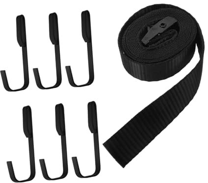 WESIEVYA 1 Set Hunting Hook in Tree Hunter Safety Harness Climbing Tree Stand Tree Climbing Harness Tree Stand Accessories Strap Tree Straps Gear Hangers for Hunting Gears Black Metal