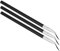 OATIPHO 3 Pièces Pinceau Eye-liner Multifonctionnel Ultra Eye-liner Coudé Contour Courbé Doublure Pinceaux De Maquillage Inclinés Outil Applicateur De Cils Brosse à Cils Plastique