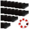 WUSJCOF Kit de réparation pour Matelas gonflables, 20 pièces, en TPU, Autocollant, pour Bateaux et Jouets (Noir)