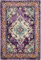 SAFAVIEH Tapis Boho Pour Salon, Salle à manger, Chambre à coucher - Monaco Collection, Tapis à poil court, Violet et bleu clair, 91 X 152 cm