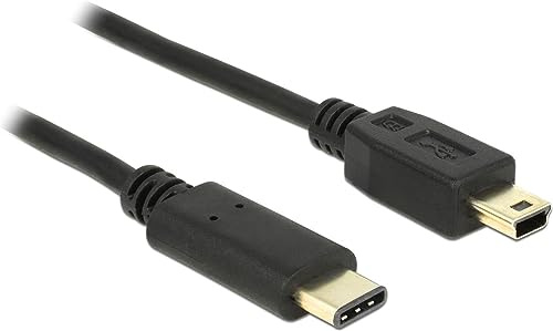 DeLock Cable USB Type C 2.0 to USB 2.0 Type Mini B Male 2 m Black