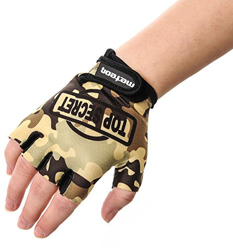 Meteor Unisex Kinder Fahrradhandschuhe Bike - Gel BMX Handschuhe, MORO, Gr.-Jr M/ Handweite- 7-7.5cm