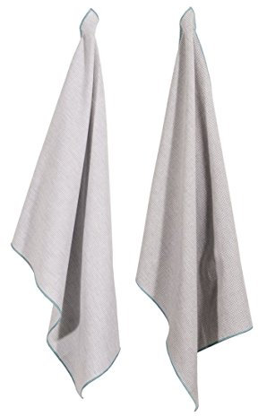 pad Casa Geschirrtuch 2er-Set 2 Tücher à 50x70 cm Grey