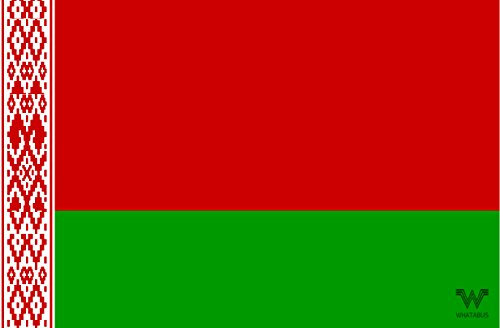 Weißrussland/Belarus Flagge Aufkleber - Länderflagge als Sticker 8,5 x 5,5 cm