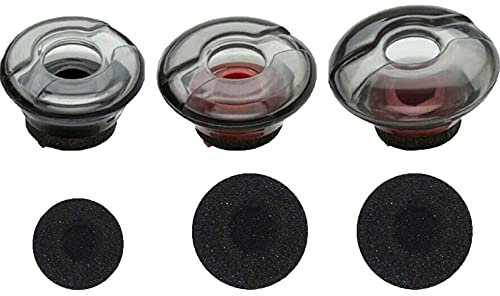 Rhinenet Almohadillas originales de repuesto con cubiertas de espuma para auriculares Bluetooth Voyager 5200 Series / 5210/5220 / 5200 UC con cubierta de espuma (SML)