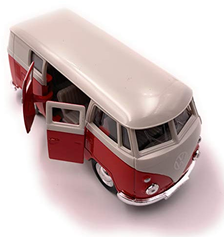 H-Customs T1 Bus 1963 Modellauto Auto Lizenzprodukt 1:34-1:39 Rot
