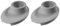 Fackelmann Set di 2 porta uova, per uova sode, alla coque, materiale in plastica ecologica, lavabile in lavastoviglie, dimensioni 11,5 x 8 x 2,5 cm, colore: grigio