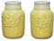 Comfify Vintage Salt & Pepper Shakers Charming Decorative Set for Vintage, Rustic and Shabby Chic Lovers - Robust Ceramic in Yellow