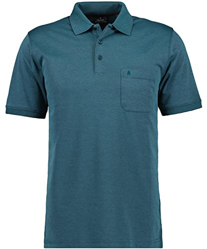 RAGMAN Herren Softknit-Polo mit Brusttasche, Kurzarm Dunkelgrün-357, 3XL