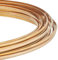 BENECREAT 5m Filo di Rame Semicircolare Largo 2mm Filo di Ottone Giallo per Lavori Artigianali di Perline di Gioielli, Spessore 1mm