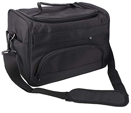 Hairdressing Tool Bag,Large Hairdressing Bag Hair Equipment Salon Storage bag with Shoulder Strap Hairdresser Barber Kit Carry Case with Multiple Layers to Organise Salon Tools Black,38¡Á23¡Á9cm