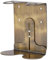 Support Mural pour Distributeur de Savon en Laiton Kuishi, Porte-Bouteille de Savon 250-300 ML, Distributeur de Savon Mural Double Couleur Laiton, résistant à la Corrosion, Bouteilles Non incluses
