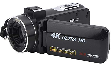 T osuny Fotocamera Digitale 4K Ultra HD 30 MP Touch screen colorato da 3 Pollici Zoom Digitale 18X, videocamera Vlog Anti-tremore Intelligente, adatta per la registrazione video di Youtube