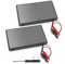 VooGenzek 2 Pieces 12V AA Battery Holder Plastic Battery Storage Box, with ON/Off Switch + Crocodile Clips