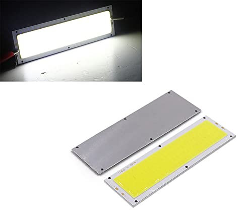 ShuoHui 2x COB LED Panel Lampe Strahler Spot Licht Weiß 120x36mm 10W 12V (Kalt Weiß)