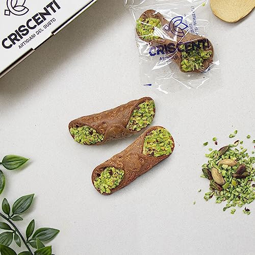 Cannoli Siciliani al Pistacchio 500 g Criscenti Artigiani del Gusto