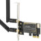 Yctze 3000 Mbit/s WiFi 6 Bluetooth5.1 PCIe-WLAN-Karte | Für AX200 | 5G 2,4G Dual Band PCI Express Netzwerkkarte mit 2 Antennen | Für 10 Für Für | Inte
