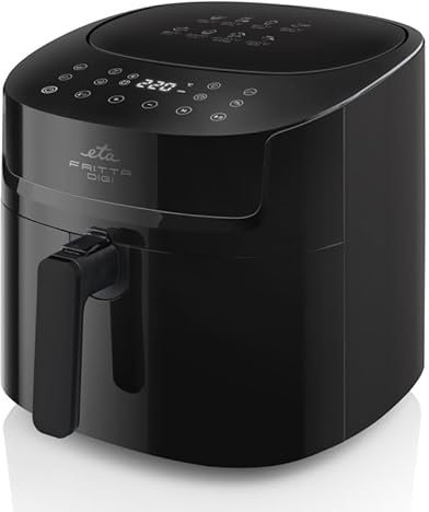 ETA Heißluftfritteuse Fritta Digi I Heißluftfritteuse I 7.2 Liter XXL Fritteuse I 1800 Watt I 40-220°C I 8 Programme I Touch Display I Timer