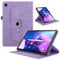 Coque pour Lenovo Tab M10 Plus 3rd Gen 10.6 Pouces 2022 (TB125FU /TB128FU), Etui Premium Cuir PU Rotatif à 360 Antichoc Degrés Flip Case Cover Fonction Support Housse - Violet