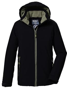killtec Jungen Funktionsjacke/Outdoorjcake mit Kapuze KOW 369 BYS JCKT, schwarz, 116, 42163-000