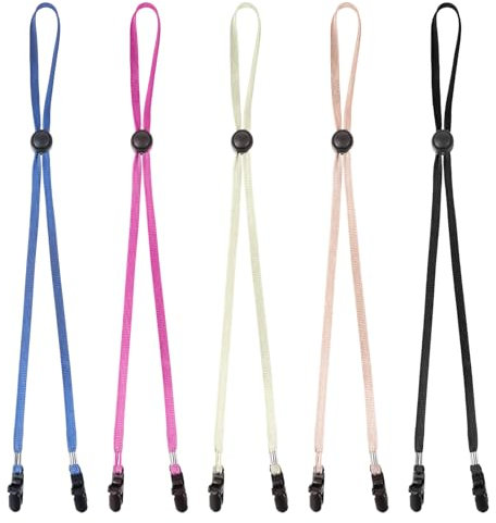 Bremorou 5 Stück Hutband Anti Wind Lanyard Cord Clips Seil Hutband Aussen Hutclip Verstellbare Hutbandclips Hut Halteclip Hutschnur Zum Laufen Winddichte Hutschnurclips Für Golfen Angeln Bootfahren