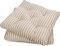 Viste tu hogar Pack 2 Cojines para Silla, 45x45x5 CM, Efecto Tridimensional, Relleno de 100% Poliéster, Ideal para Comedor, Terraza, Sala y Restaurante, Color Rayas Beige, Fabricado en España