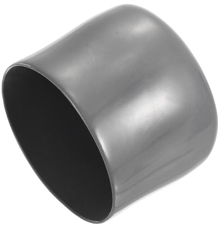 sourcing map 4pcs Rubber End Caps 54mm ID Vinyl Round End Cap Cover Screw Thread Protectors Dark Grey