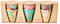 RICE BY RICE Melamin-Becher für Kinder, mit Aufdruck Dance It Out, klein, 6 Stück in Geschenkbox, 200 ml pro Tasse