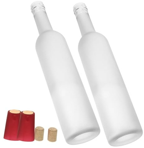 Cabilock 500 Ml Leere Weinflaschen Aus Glas Dekoratives Handwerk Für Die Dekoration Von Home Bar Und Restaurant