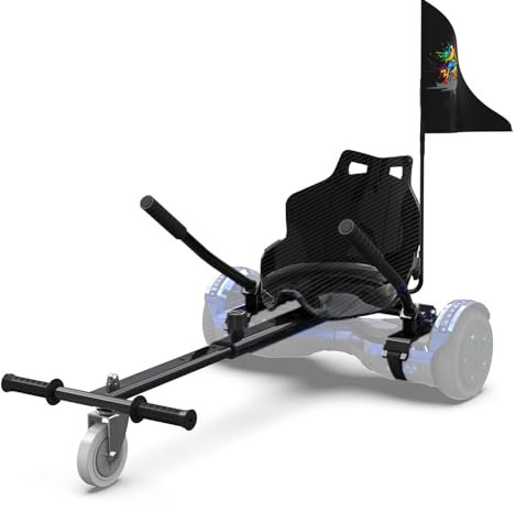 Hoverboard Sitz, Hoverkart Gokart Sitz für 6.5-10 Zoll Hoverboards, Hoverboard Kart für Erwachsene und Kinder