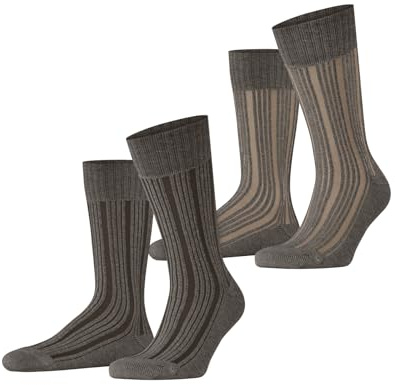 ESPRIT Herren Plush Rib 2-Pack Socken Baumwolle atmungsaktiv