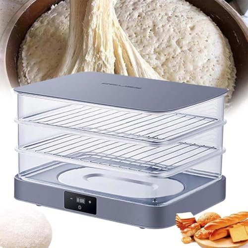 Scatola per Lievitazione Pane 40L,Macchina Elettrica per Fermentazione Impasto con Controllo Temperatura (20-50°C)&Umidità Automatica,Per Pizza,Pasta Madre,Yogurt,Natto,Sapone Artigianale
