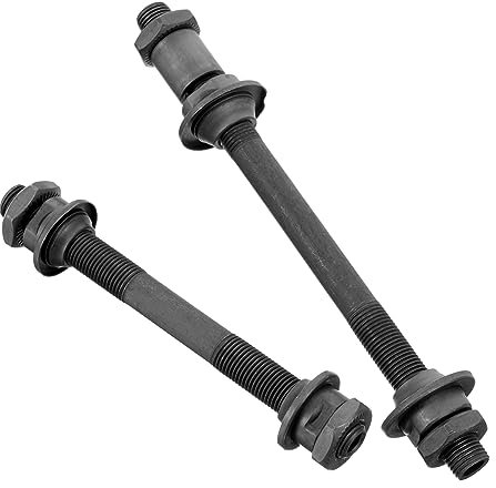 HEMOTON Fahrradachse Vorder Hinterachse Aus Robustem Metall Verschleißfest Langlebig Geeignet Für Mountainbike Und Rennrad Korrosionsbeständige Oberfläche