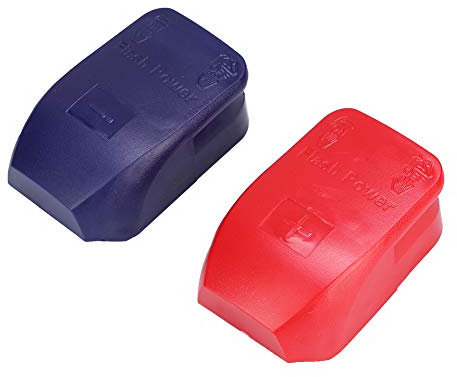 EBTOOLS Pair Arrow Storage Box/Cover Battery Terminals Clamps Connector for Cars, Caravans, Boats, and Motorhomes