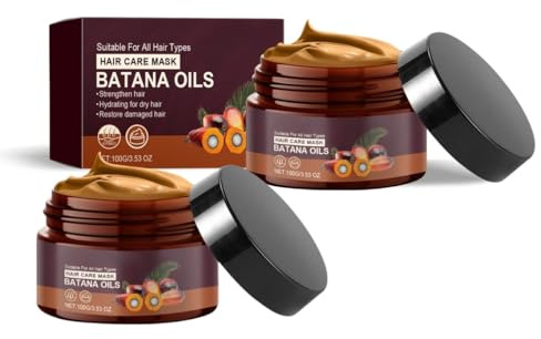 IDNNSRFSK Batanaöl, Keratin-Haarmaske, feuchtigkeitsspendende Maske für Haarwachstum, repariert geschädigtes Haar, für trockenes, strapaziertes Haar, beugt Haarausfall vor, für Männer und Frauen