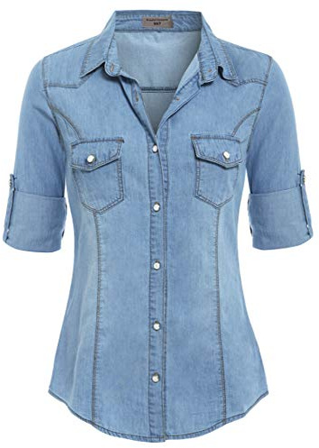SS7 New Women's Denim Shirt, Size 6-18
