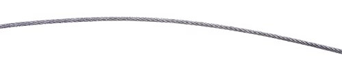Amig - Rollo de Cable de Acero Galvanizado Mod.30127 Ideal para la Construcción de Vallas y Cercas, o Corrales para Animales - Cordón Trenzado Apto para Paquetería y Manualidades - Ø 2 mm x 15 m