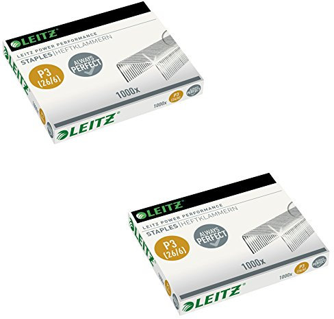 Leitz 55720000 Power Performance P3 Heftklammern, 26 / 6 (2er Pack)