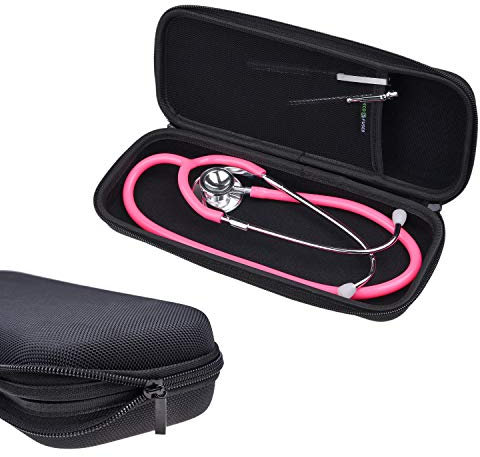 Stethoskop-Box - Passend für: 3M Littmann, MDF, ADC, Omron, etc. - Große Netztasche für Zubehör - Starkes Nylon-Material - Schützt Ihr Stethoskop