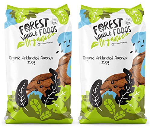 Forest Whole Foods Organic Unblanched Almonds 500g