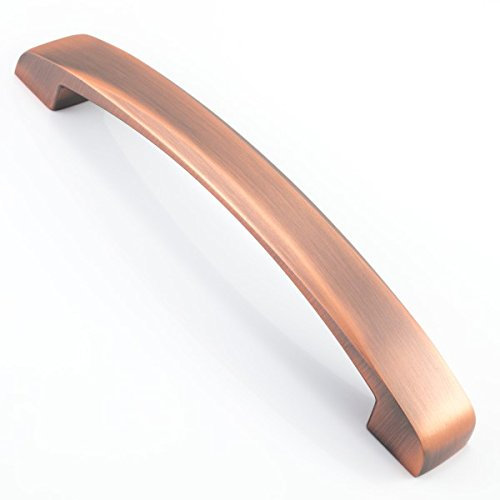 Abrafix Antique Brushed Copper Finish M Bar 160mm Hole Centres Kitchen Pull Handle
