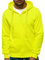 OZONEE Herren Kapuzenpullover Sweatjacke Sweatshirt Farbvarianten Kapuzenjacke Kapuzenpulli mit Reißverschluss Langarm Hoodie Sport Style Casual Fitness Training Basic 02B GELB-NEON L